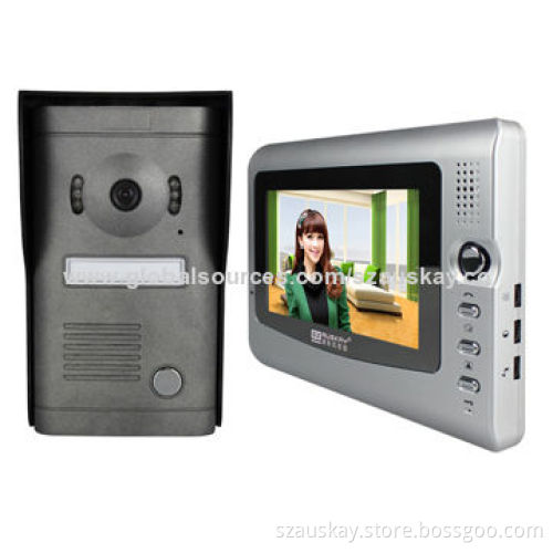 Intercom System, IR Night Vision Outdoor Camera, 7-inch TFT Indoor Monitor with Competitive Price